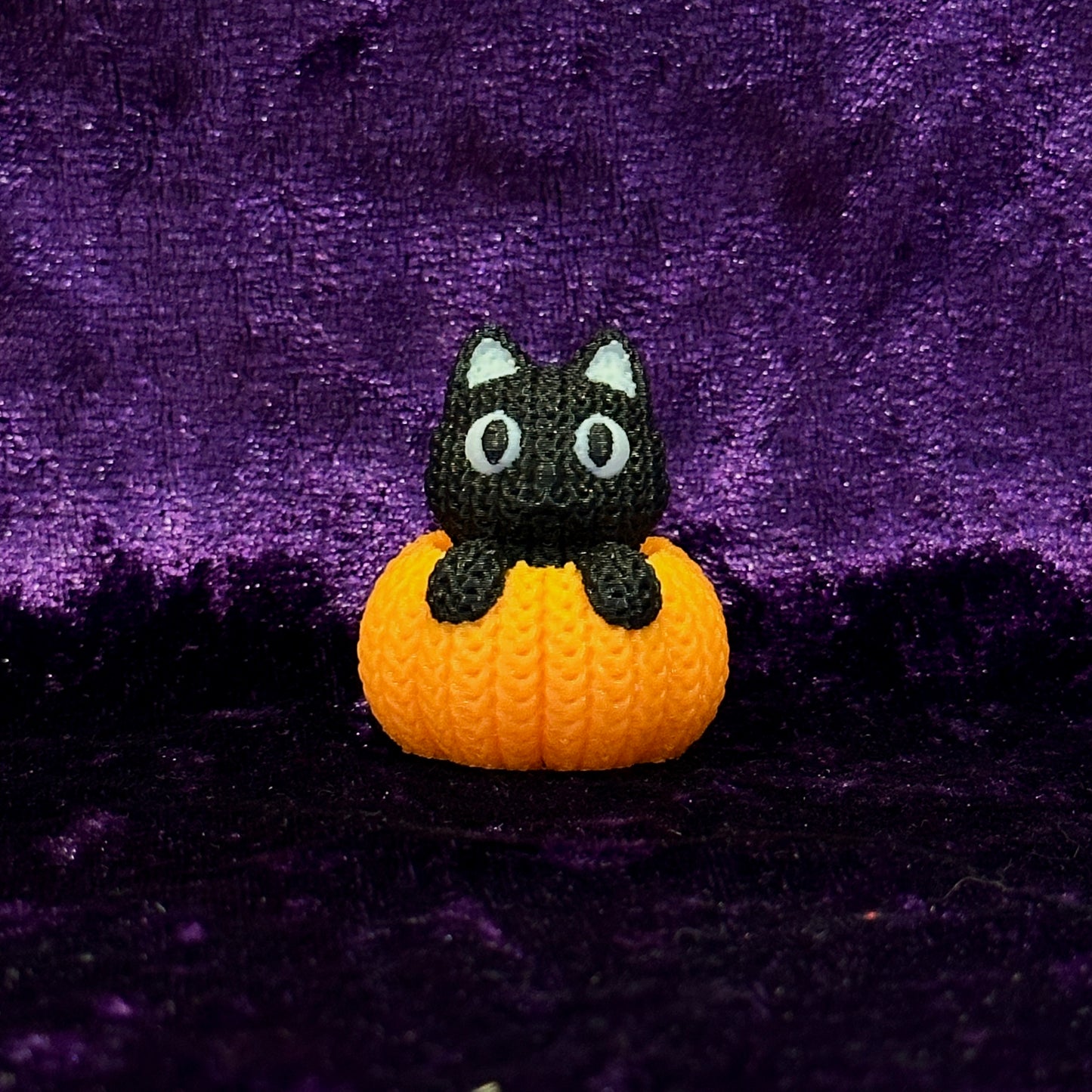 Knit Pumpkin Cat