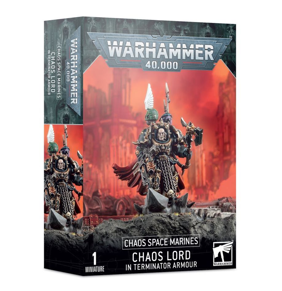 CHAOS SPACE MARINES: CHAOS LORD IN TERMINATOR ARMOUR