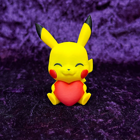 Pikachu Holding Heart