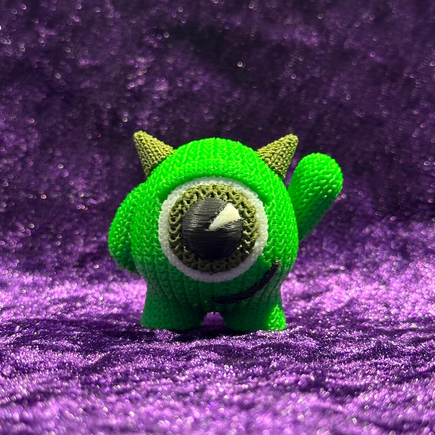 Knit Mike Wazowski