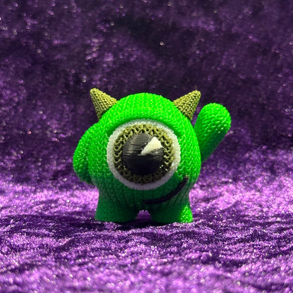 Knit Mike Wazowski